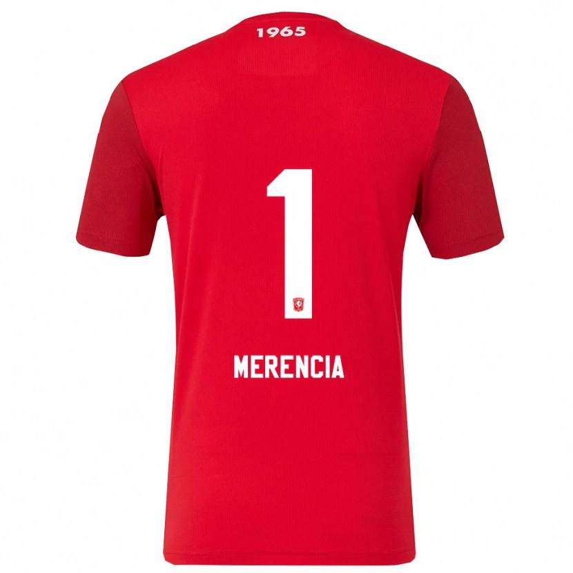 DanxenメンズLeandro Merencia#1レッド ホワイトホームシャツ2025/26ジャージーユニフォーム