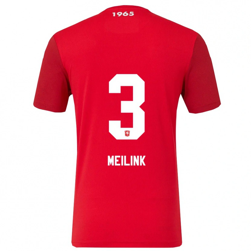 DanxenメンズJip Meilink#3レッド ホワイトホームシャツ2025/26ジャージーユニフォーム