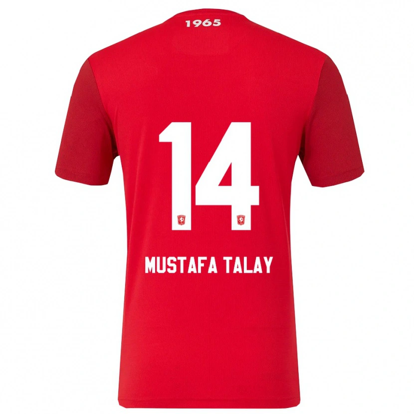 DanxenメンズKaan Mustafa Talay#14レッド ホワイトホームシャツ2025/26ジャージーユニフォーム