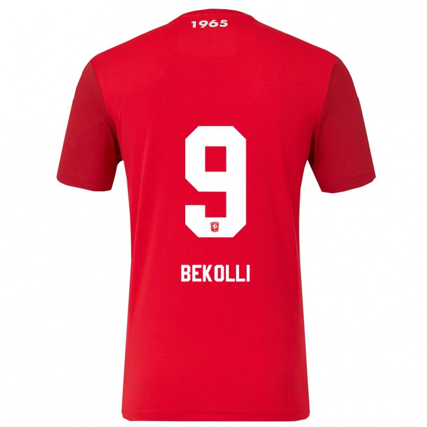 DanxenメンズLeart Bekolli#9レッド ホワイトホームシャツ2025/26ジャージーユニフォーム