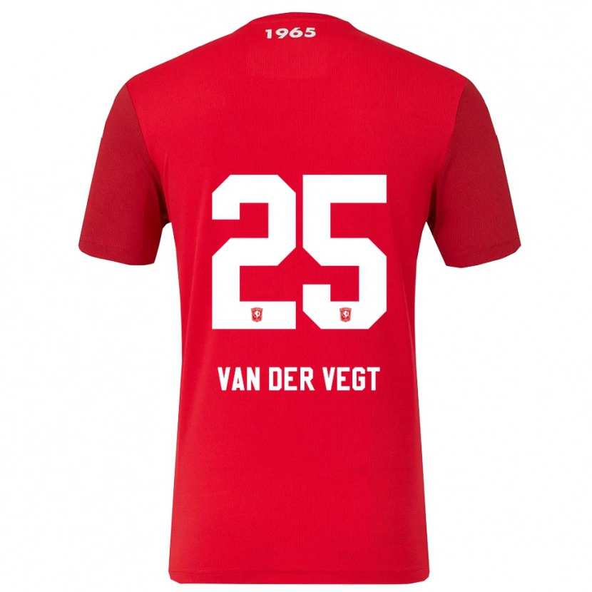 DanxenメンズImre Van Der Vegt#25レッド ホワイトホームシャツ2025/26ジャージーユニフォーム