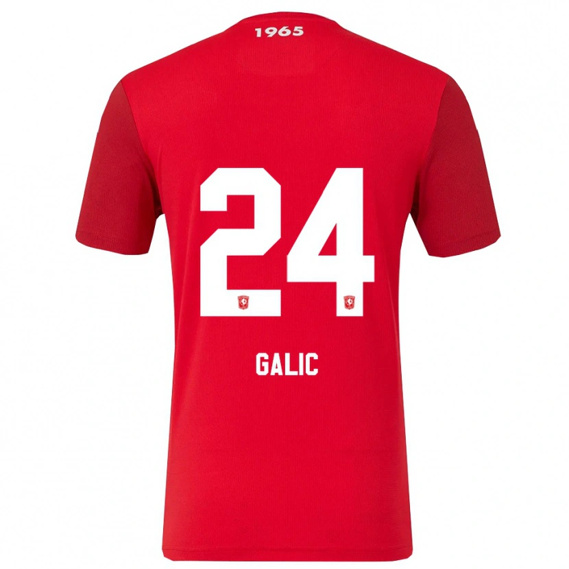DanxenメンズDaniela Galic#24レッド ホワイトホームシャツ2025/26ジャージーユニフォーム