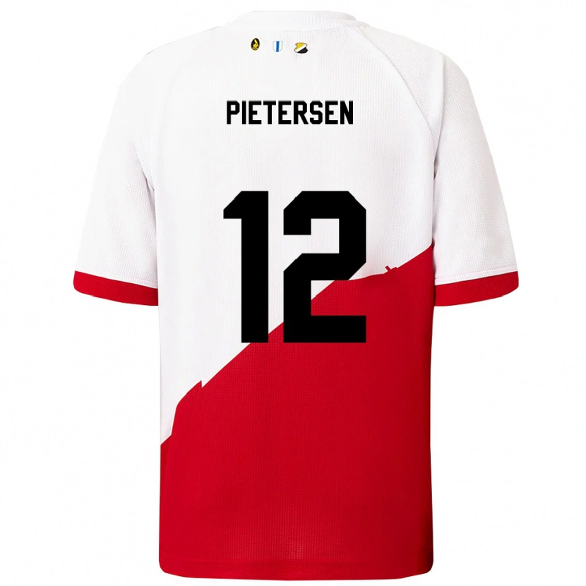 DanxenメンズStan Pietersen#12ホワイト レッドホームシャツ2025/26ジャージーユニフォーム