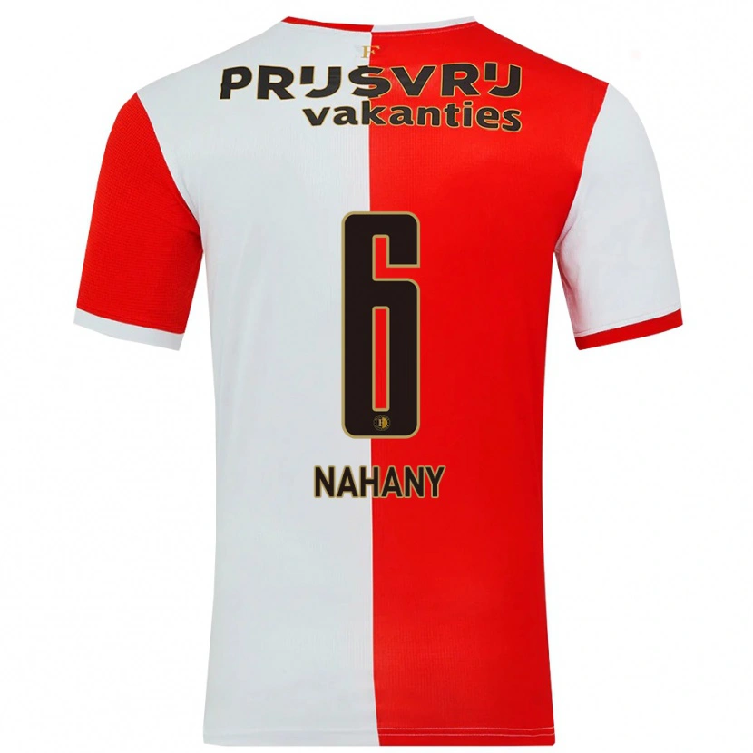 DanxenメンズArman Nahany#6レッド ホワイトホームシャツ2025/26ジャージーユニフォーム