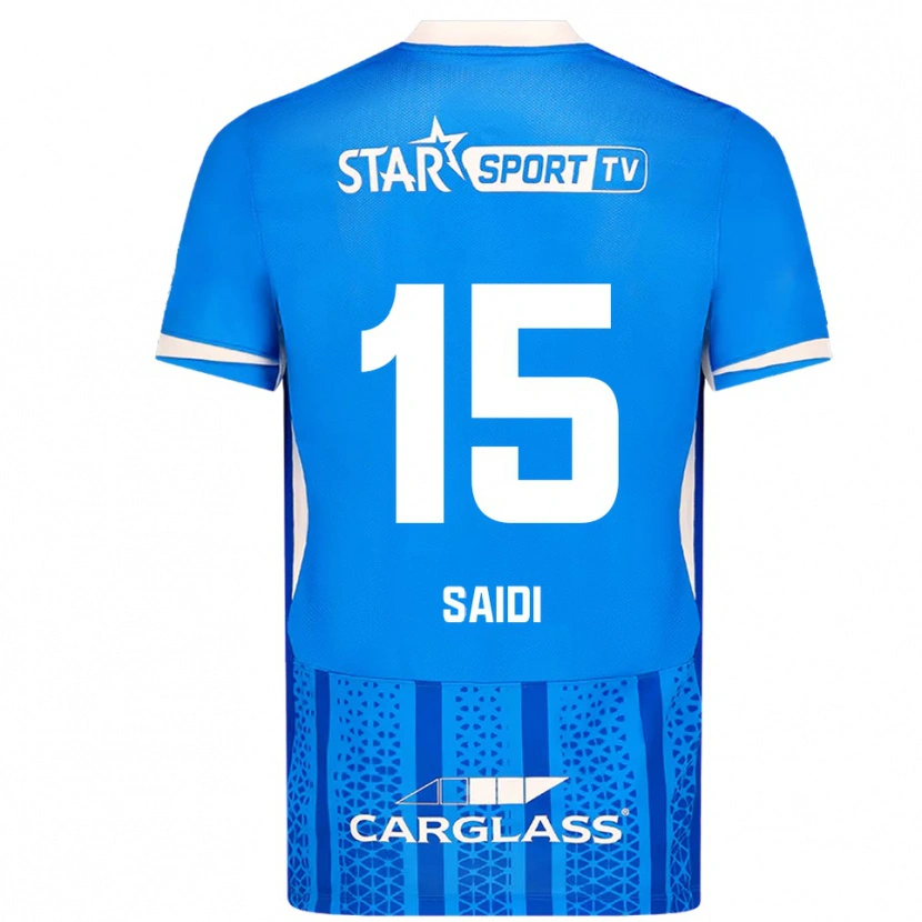 DanxenメンズAssil Saidi#15ブルー ホワイトホームシャツ2025/26ジャージーユニフォーム