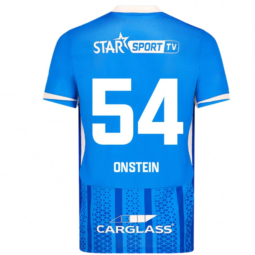 DanxenメンズJuwensley Onstein#54ブルー ホワイトホームシャツ2025/26ジャージーユニフォーム