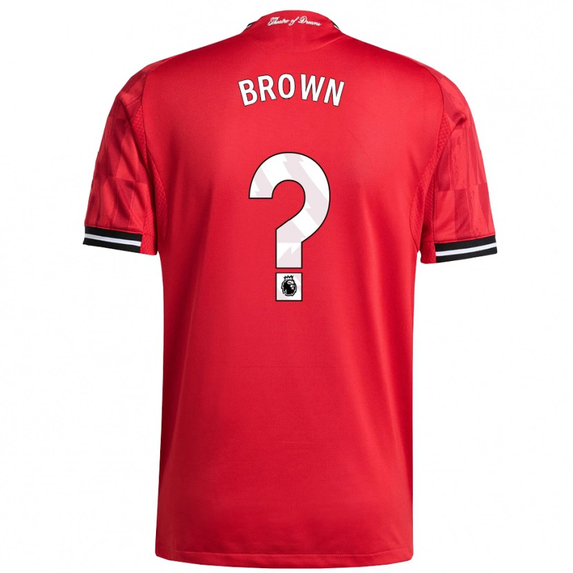DanxenメンズNathaniel-Junior Brown#0レッド ブラック ホワイトホームシャツ2025/26ジャージーユニフォーム