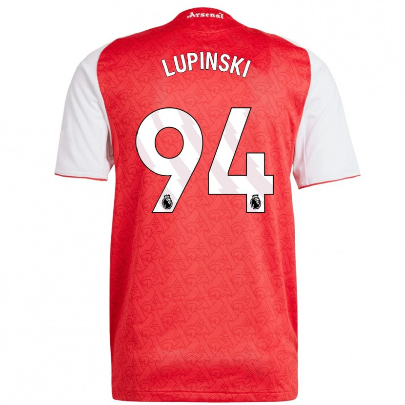 DanxenメンズRemi Lupinski#94レッド ホワイトホームシャツ2025/26ジャージーユニフォーム