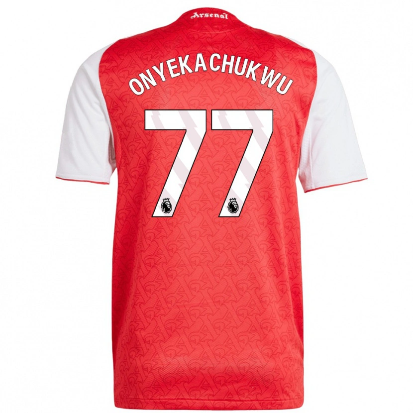 DanxenメンズSamuel Onyekachukwu#77レッド ホワイトホームシャツ2025/26ジャージーユニフォーム