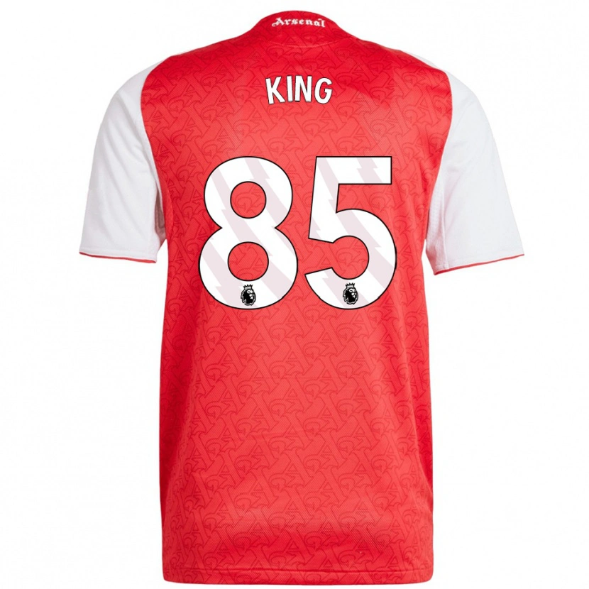 DanxenメンズJosiah King#85レッド ホワイトホームシャツ2025/26ジャージーユニフォーム