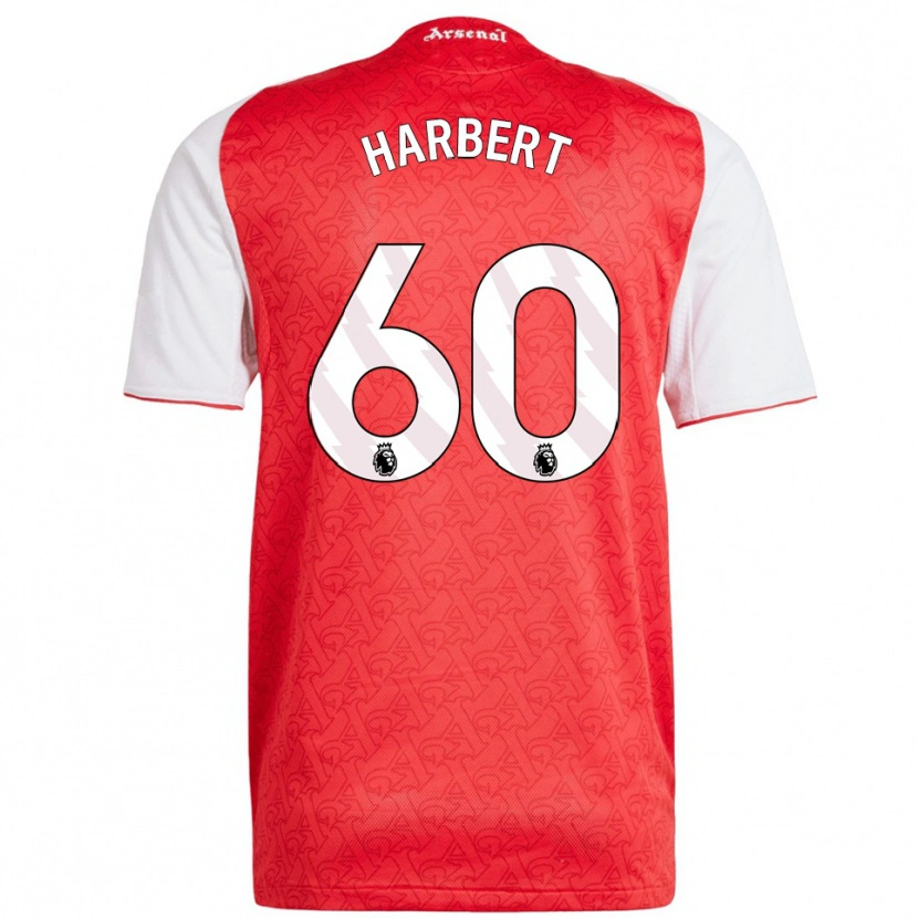 Danxenメンズライラ・ミニー・ハーバート#60レッド ホワイトホームシャツ2025/26ジャージーユニフォーム