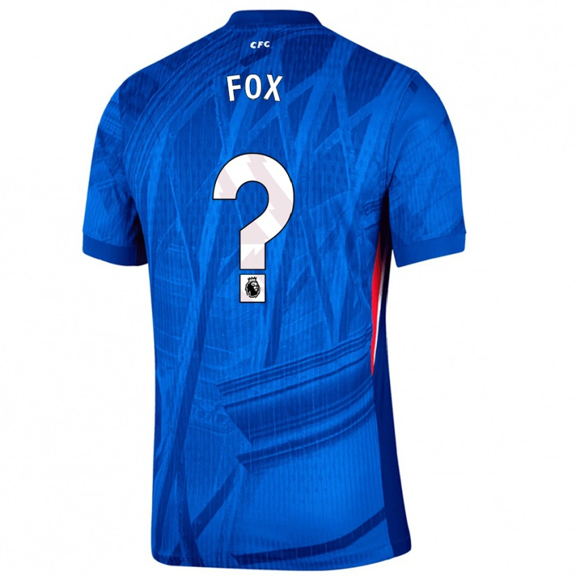 Danxenメンズジョージャ・フォックス#0ブルー ホワイトホームシャツ2025/26ジャージーユニフォーム