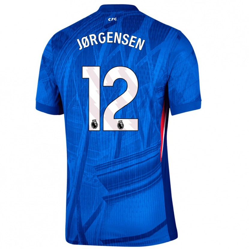Danxenメンズフィリップ・ヨルゲンセン#12ブルー ホワイトホームシャツ2025/26ジャージーユニフォーム