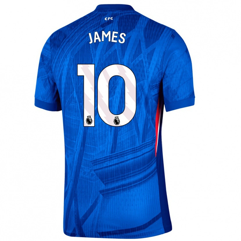 Danxenメンズローレン・ジェームズ#10ブルー ホワイトホームシャツ2025/26ジャージーユニフォーム