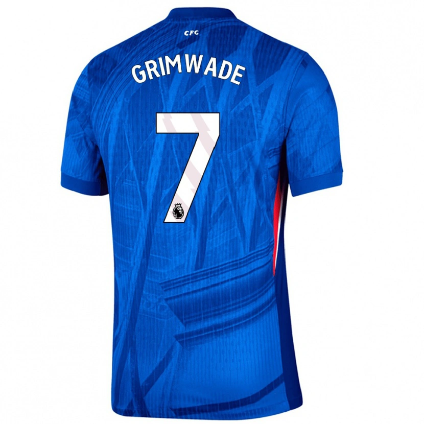 DanxenメンズHeze Grimwade#7ブルー ホワイトホームシャツ2025/26ジャージーユニフォーム