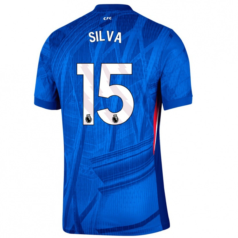 DanxenメンズIsaac Silva#15ブルー ホワイトホームシャツ2025/26ジャージーユニフォーム