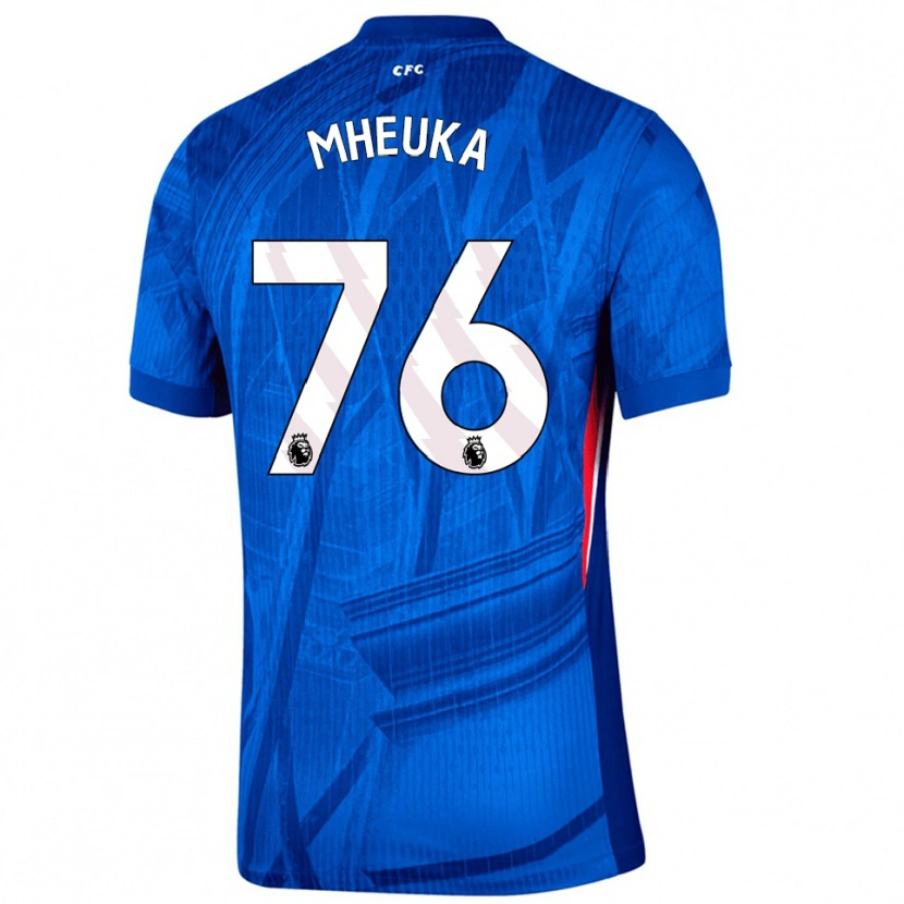 DanxenメンズShumaira Mheuka#76ブルー ホワイトホームシャツ2025/26ジャージーユニフォーム