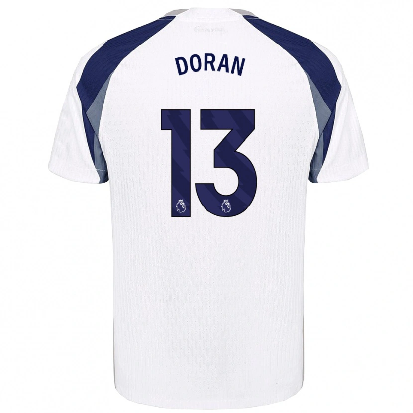 DanxenメンズFarren Doran#13ホワイト ネイビーホームシャツ2025/26ジャージーユニフォーム