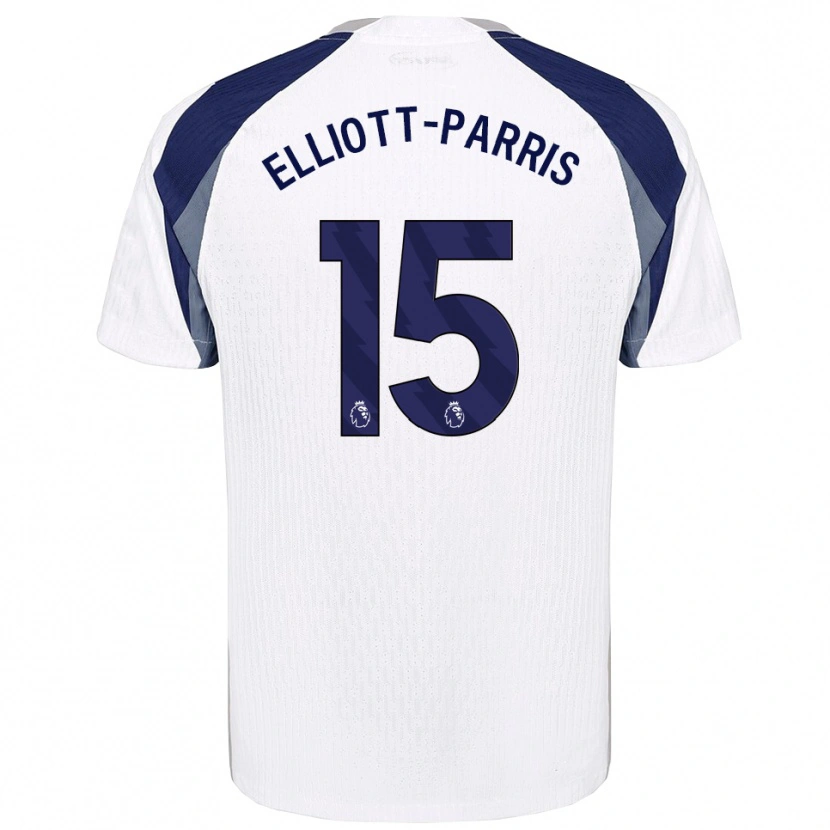 DanxenメンズReiss Elliott-Parris#15ホワイト ネイビーホームシャツ2025/26ジャージーユニフォーム
