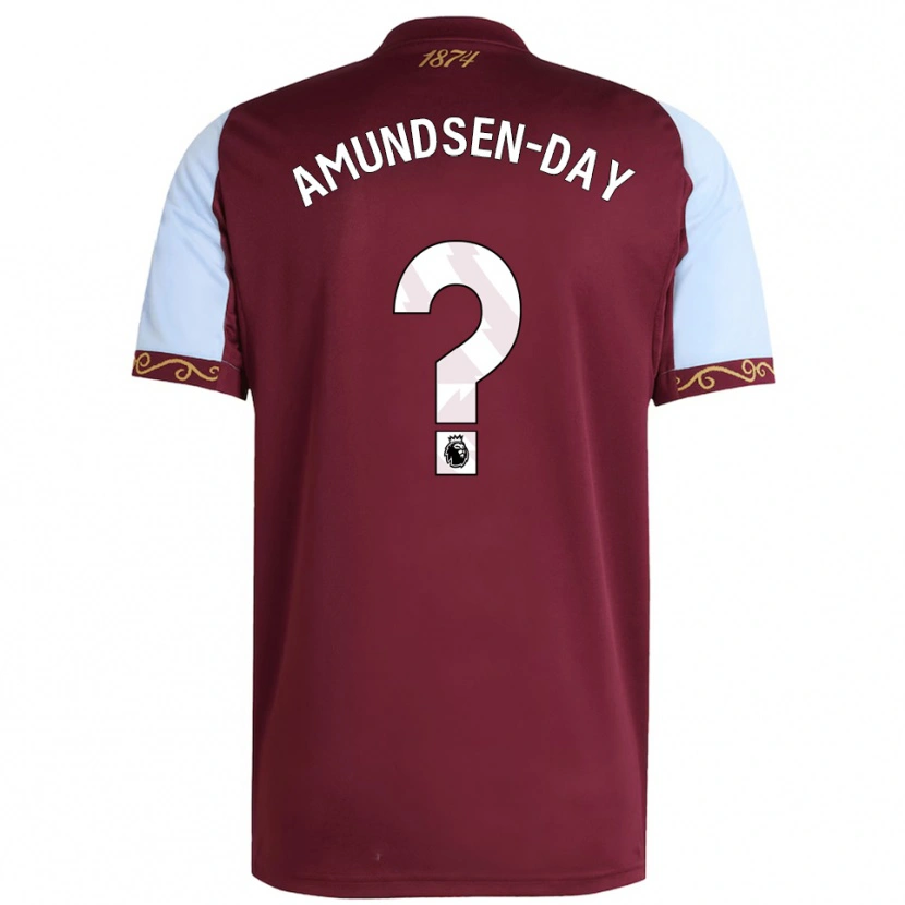 Danxenメンズイーサン・アムンゼン・デイ#0バーガンディ スカイブルーホームシャツ2025/26ジャージーユニフォーム
