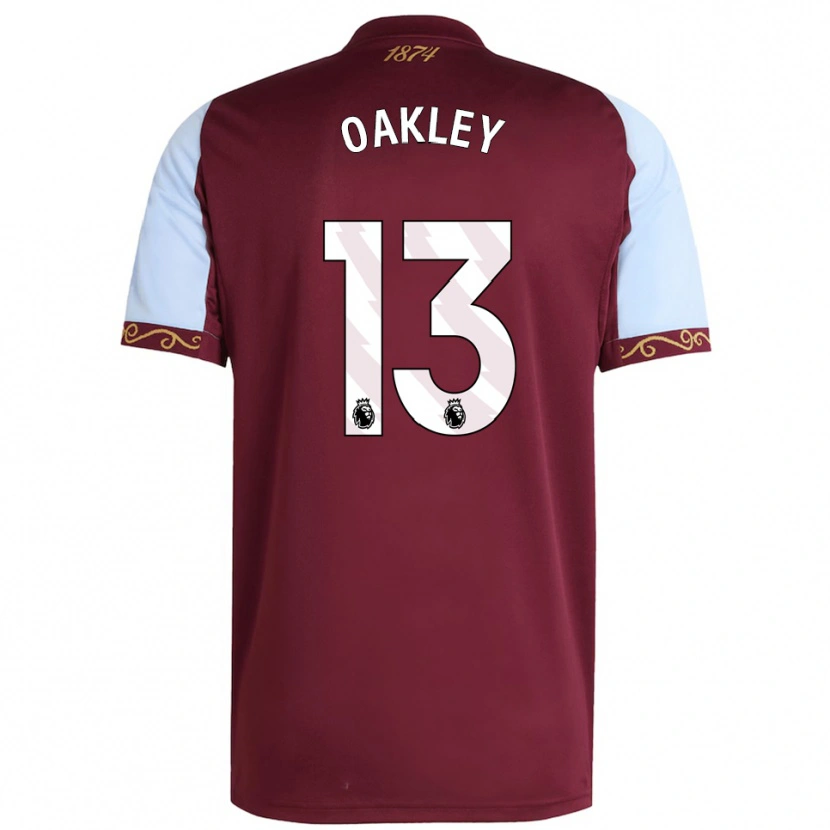 DanxenメンズRhys Oakley#13バーガンディ スカイブルーホームシャツ2025/26ジャージーユニフォーム