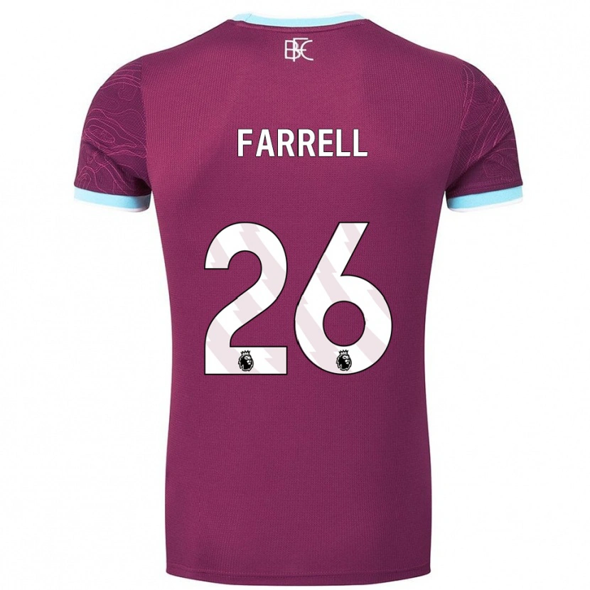 DanxenメンズLucy Farrell#26バーガンディ スカイブルーホームシャツ2025/26ジャージーユニフォーム