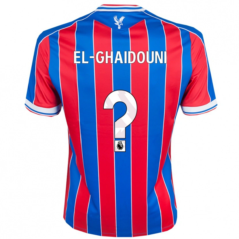 DanxenメンズNabil El-Ghaidouni Taitt#0ブルー レッド ホワイトホームシャツ2025/26ジャージーユニフォーム