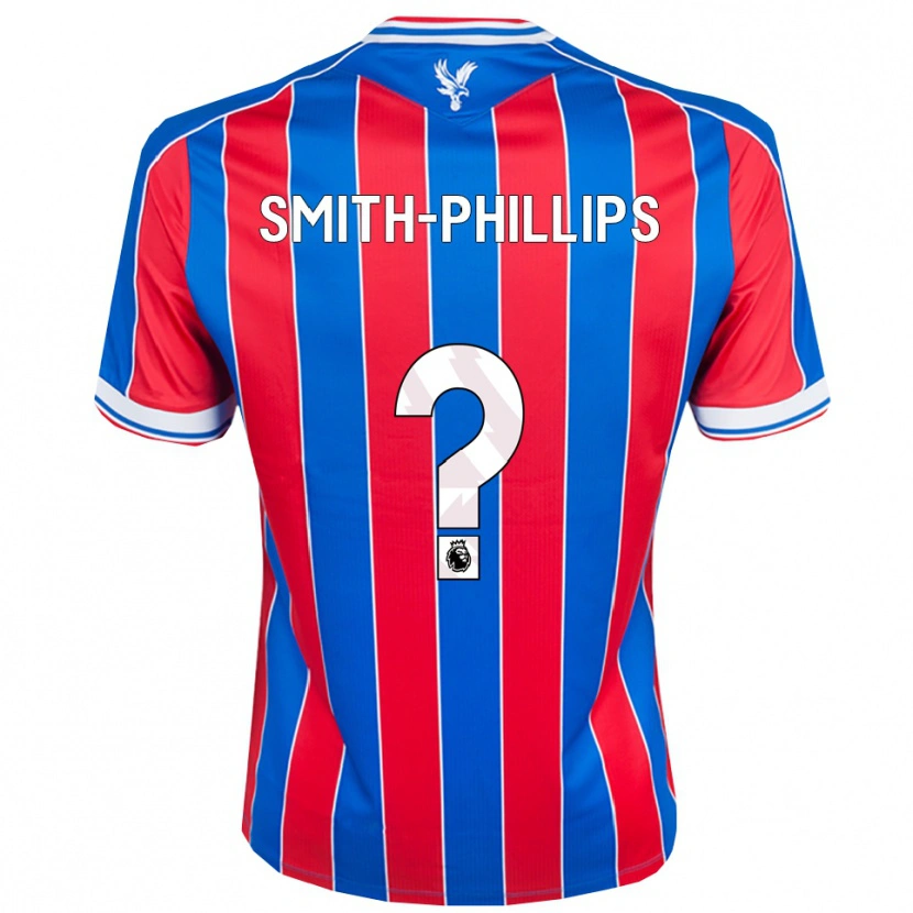 DanxenメンズKairo Smith-Phillips#0ブルー レッド ホワイトホームシャツ2025/26ジャージーユニフォーム