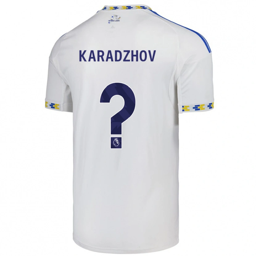 DanxenメンズViktor Karadzhov#0ホワイト ブルーホームシャツ2025/26ジャージーユニフォーム