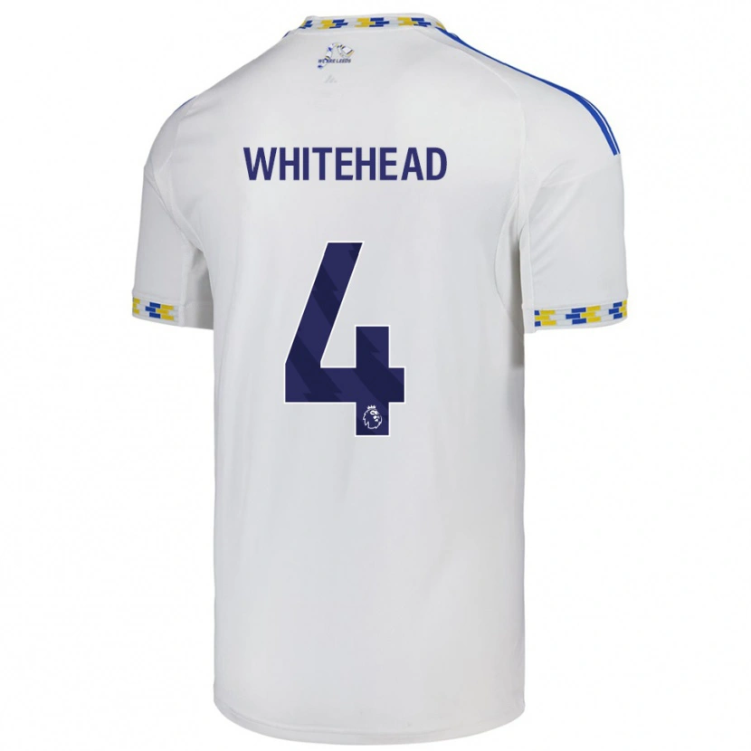 DanxenメンズLoui Whitehead#4ホワイト ブルーホームシャツ2025/26ジャージーユニフォーム