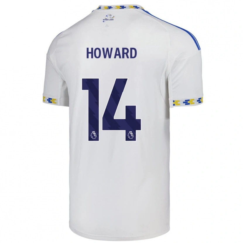 DanxenメンズJacob Howard#14ホワイト ブルーホームシャツ2025/26ジャージーユニフォーム