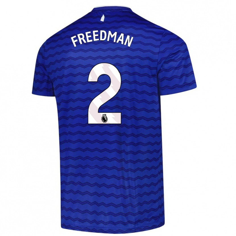 DanxenメンズFreddie Freedman#2ブルー ネイビーホームシャツ2025/26ジャージーユニフォーム