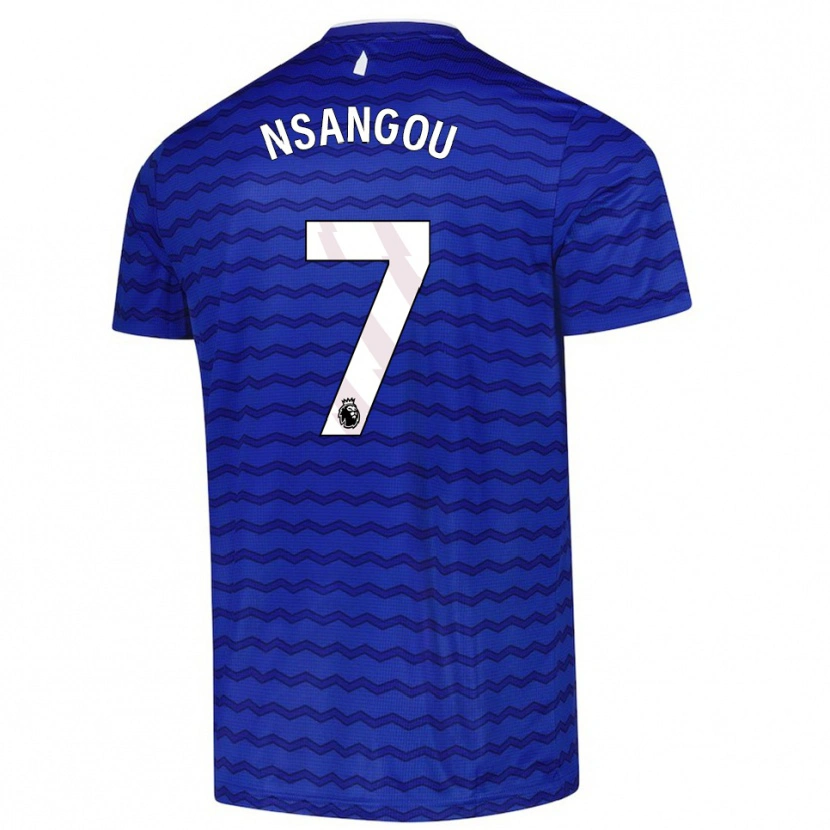 DanxenメンズJonathan Nsangou#7ブルー ネイビーホームシャツ2025/26ジャージーユニフォーム