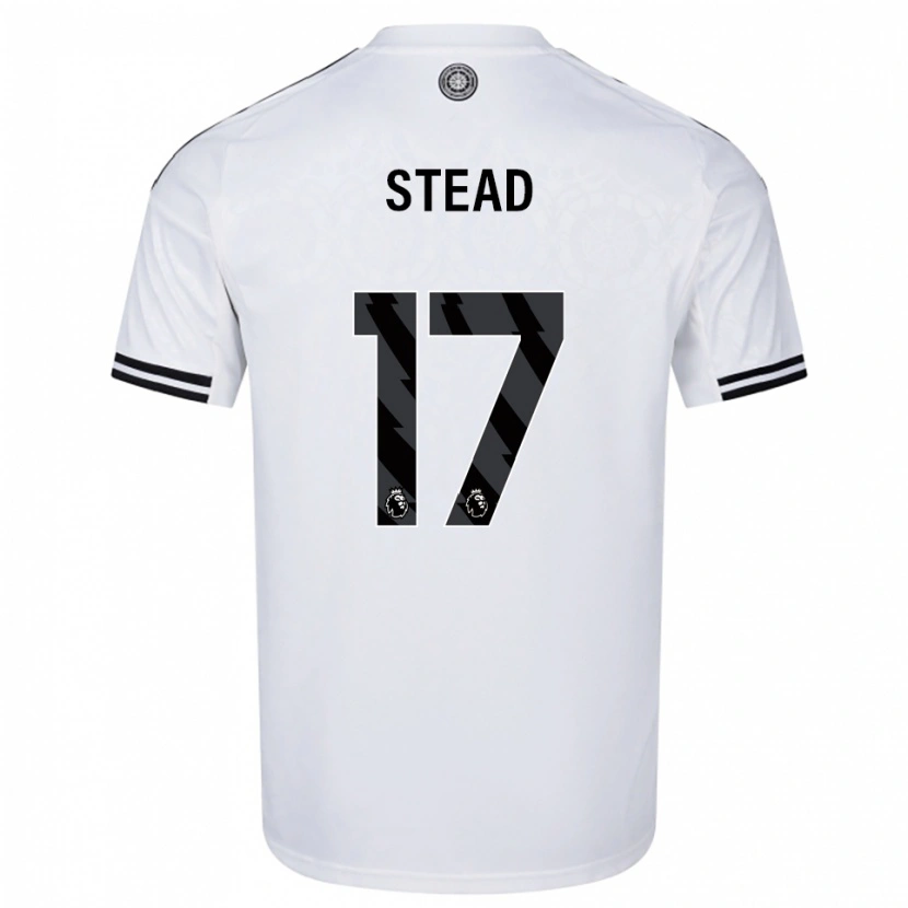 DanxenメンズKayleigh Stead#17ホワイト ブラックホームシャツ2025/26ジャージーユニフォーム