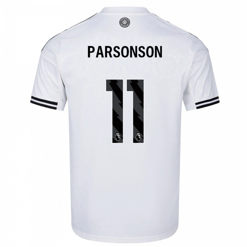 DanxenメンズMadi Parsonson#11ホワイト ブラックホームシャツ2025/26ジャージーユニフォーム