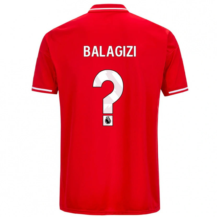 DanxenメンズBasima Balagizi#0レッド ホワイトホームシャツ2025/26ジャージーユニフォーム