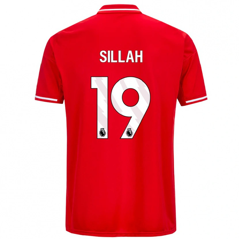 DanxenメンズLamin Sillah#19レッド ホワイトホームシャツ2025/26ジャージーユニフォーム