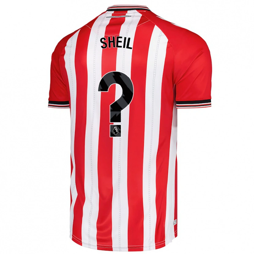 DanxenメンズTom Sheil#0レッド ホワイトホームシャツ2025/26ジャージーユニフォーム
