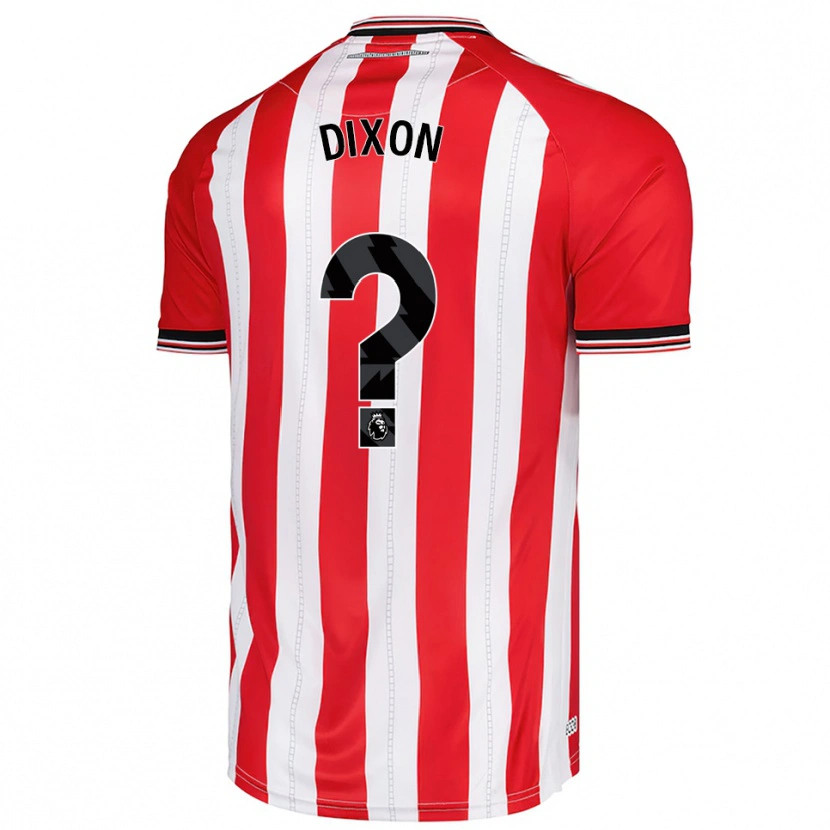 DanxenメンズAiden Dixon#0レッド ホワイトホームシャツ2025/26ジャージーユニフォーム