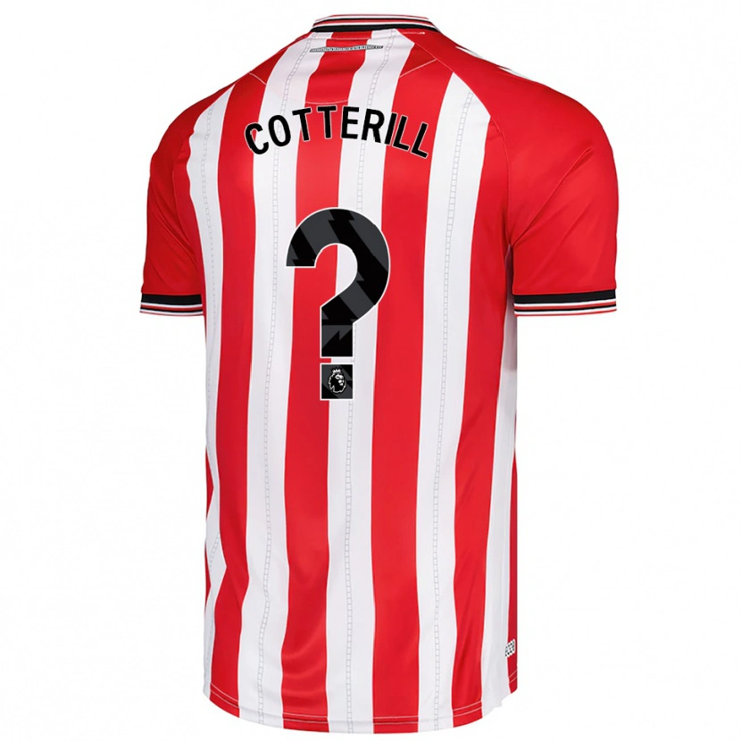 DanxenメンズJamie Cotterill#0レッド ホワイトホームシャツ2025/26ジャージーユニフォーム