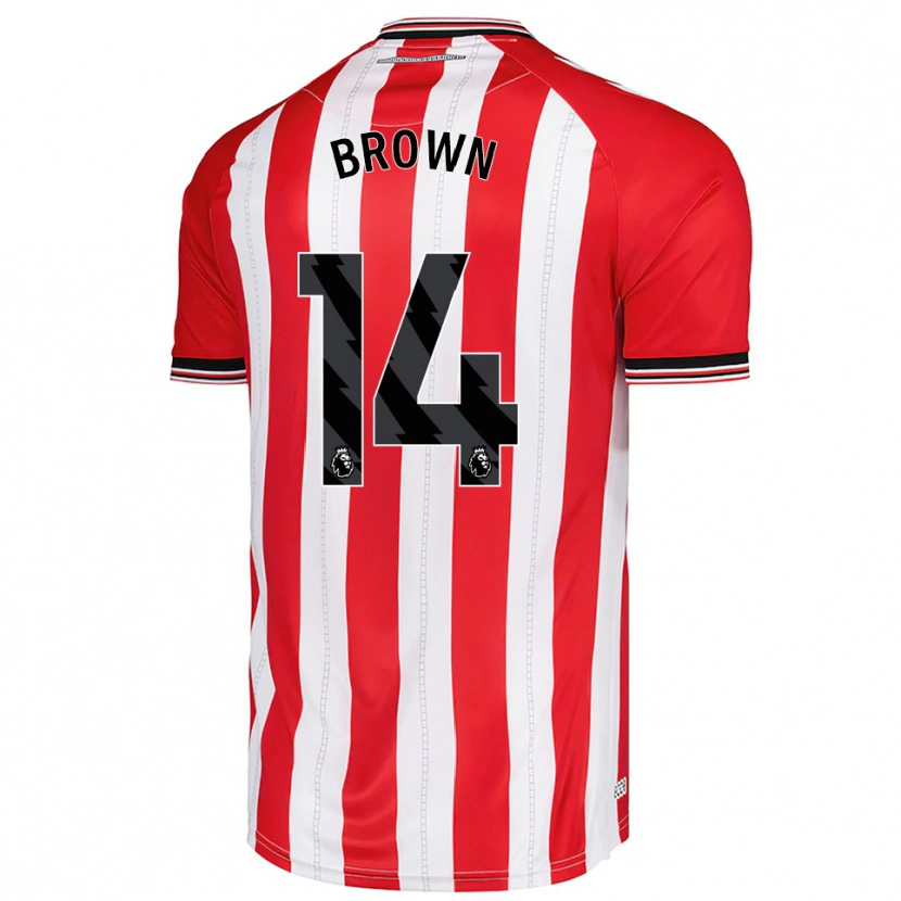 DanxenメンズJay Brown#14レッド ホワイトホームシャツ2025/26ジャージーユニフォーム
