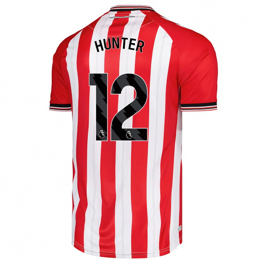 DanxenメンズHarry Hunter#12レッド ホワイトホームシャツ2025/26ジャージーユニフォーム