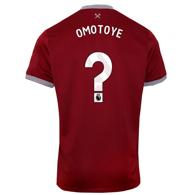 DanxenメンズTyrone Omotoye#0バーガンディ ホワイトホームシャツ2025/26ジャージーユニフォーム