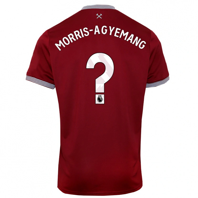 DanxenメンズReggie Morris-Agyemang#0バーガンディ ホワイトホームシャツ2025/26ジャージーユニフォーム