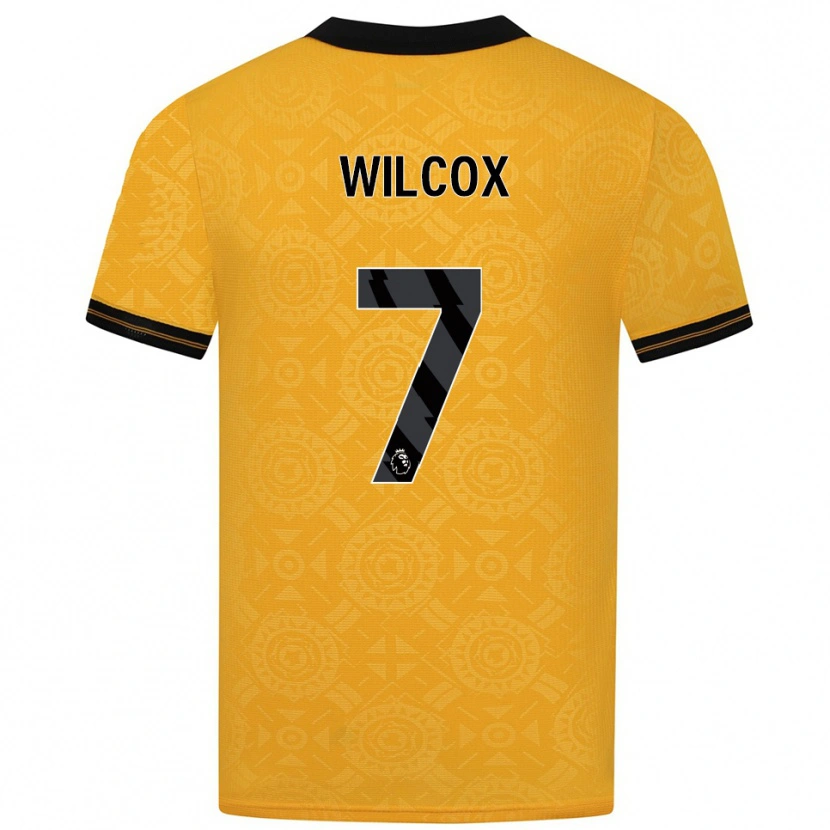 DanxenメンズJake Wilcox#7イエロー ブラックホームシャツ2025/26ジャージーユニフォーム