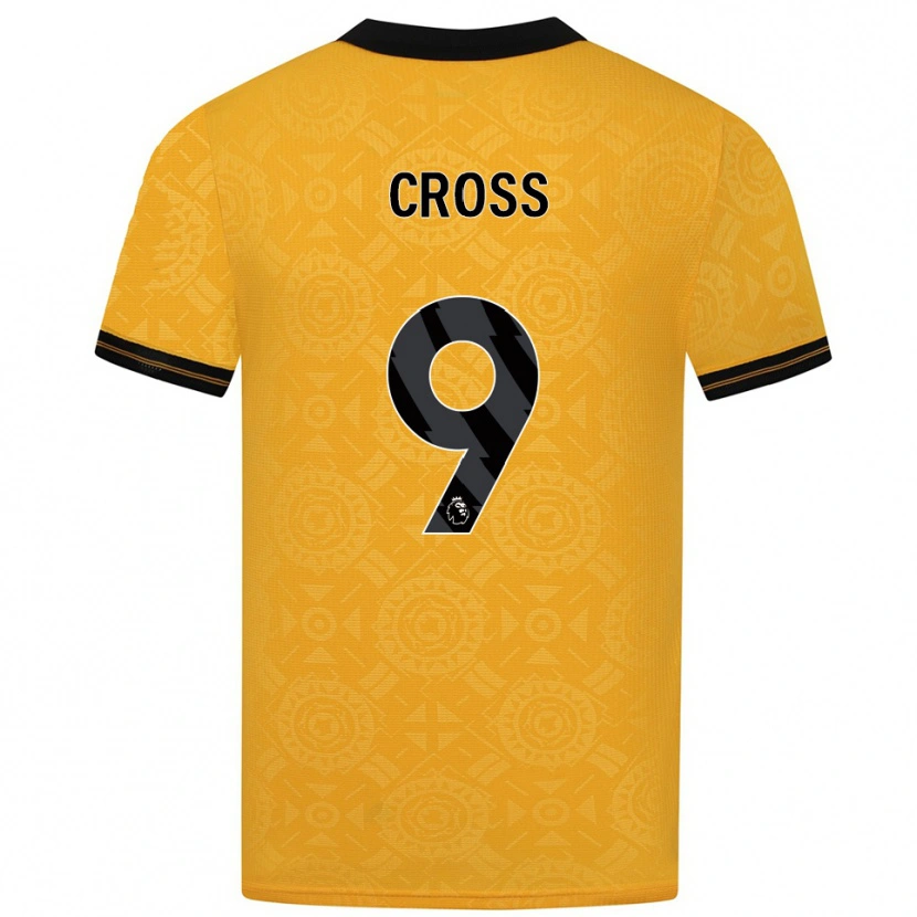 DanxenメンズJade Cross#9イエロー ブラックホームシャツ2025/26ジャージーユニフォーム