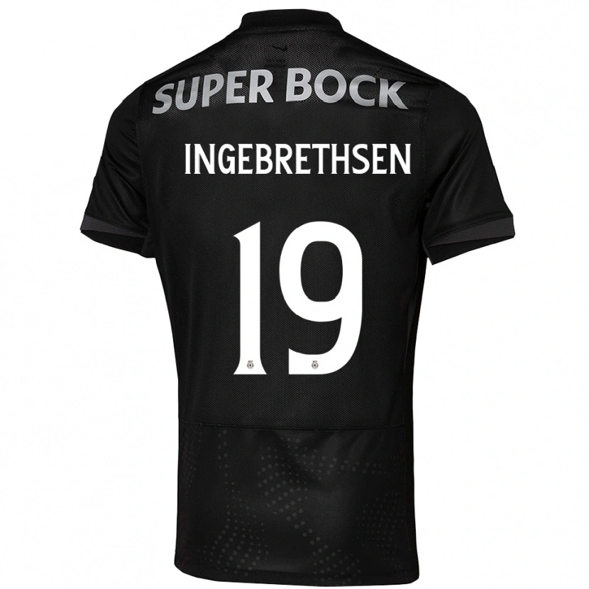 DanxenメンズErik Ingebrethsen#19ブラック ホワイトアウェイシャツ2025/26ジャージーユニフォーム