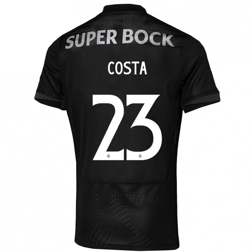 DanxenメンズManuel Costa#23ブラック ホワイトアウェイシャツ2025/26ジャージーユニフォーム