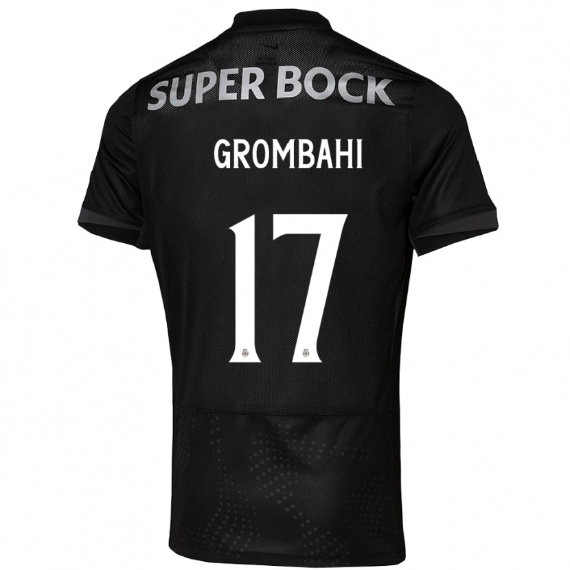 DanxenメンズChris Grombahi#17ブラック ホワイトアウェイシャツ2025/26ジャージーユニフォーム