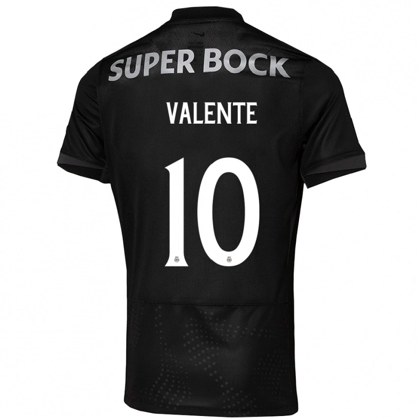 DanxenメンズJoão Valente#10ブラック ホワイトアウェイシャツ2025/26ジャージーユニフォーム